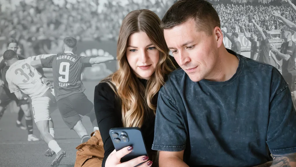 Katharina Geyer und Andreas Geyer - FCN Promotion mit Daddel